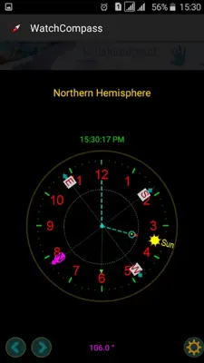 Compass No magnetic sensor android App screenshot 0