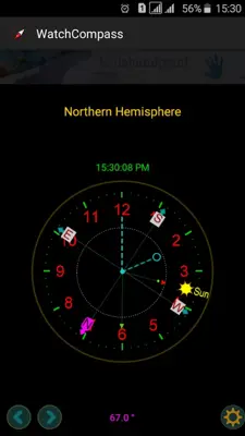 Compass No magnetic sensor android App screenshot 1