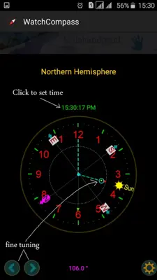 Compass No magnetic sensor android App screenshot 4